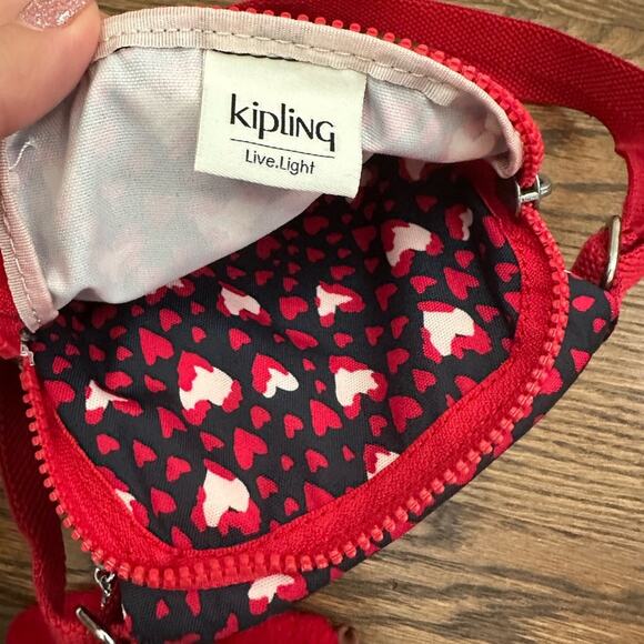 KIPLING Heart Festival El Dorado Crossbody Bag NWT - Picture 6 of 8
